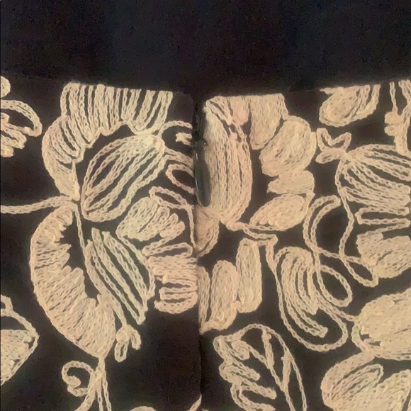 J.Crew Mirabel Black Ivory Embroidered Dress Sz 6 - Picture 7 of 10